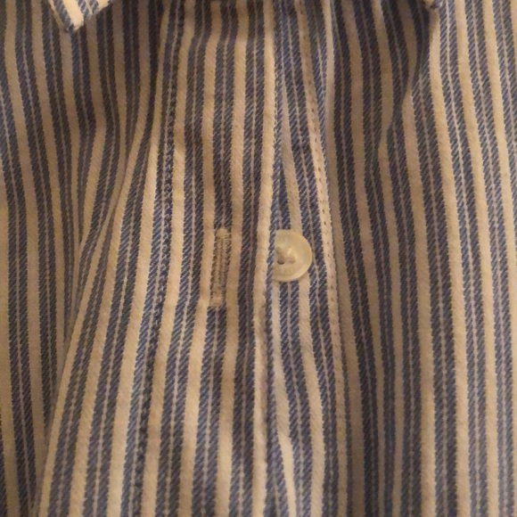 Jones NY Striped Button Up Tunic - Picture 3 of 7